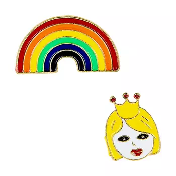 Набор брошей LADY PINK