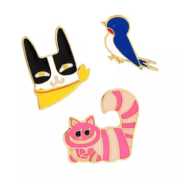 Набор брошей LADY PINK