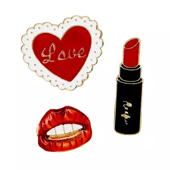 Набор брошей LADY PINK