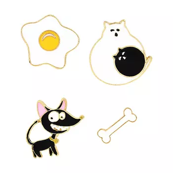 Набор брошей LADY PINK