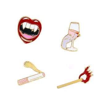 Набор брошей LADY PINK