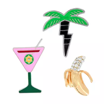 Набор брошей LADY PINK