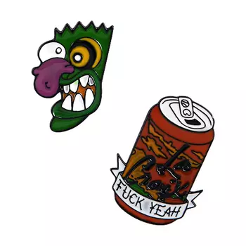 Набор брошей LADY PINK 2 шт