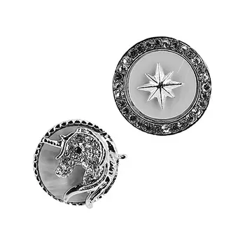 Набор брошей LADY PINK 2 шт