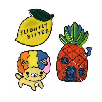 Набор брошей LADY PINK 3 шт