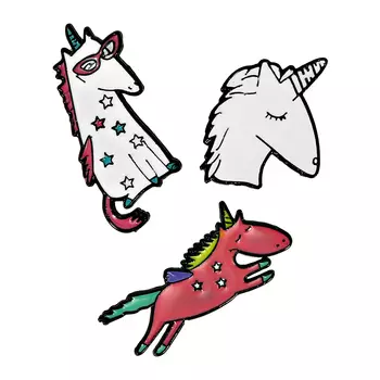 Набор брошей LADY PINK 3 шт