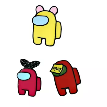 Набор брошей LADY PINK 3 шт