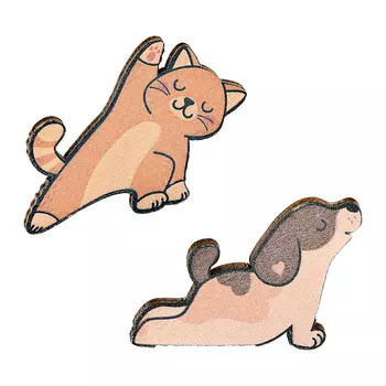 Набор брошей LADY PINK ECO 2 шт