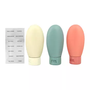 Набор дорожных флаконов DECO. в косметичке 3 предмета tropic