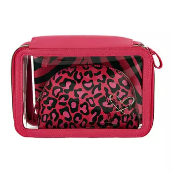 Набор из 3-х косметичек LADY PINK малиновые