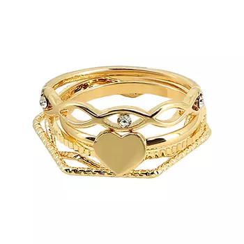 Набор колец LADY PINK MINIMALISM