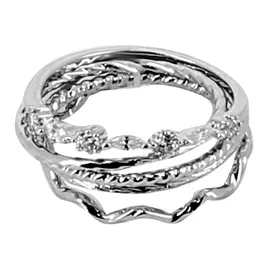 Набор колец LADY PINK MINIMALISM 5 шт