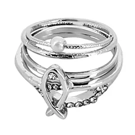 Набор колец LADY PINK MINIMALISM 5 шт