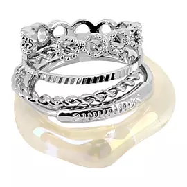 Набор колец LADY PINK MINIMALISM 5 шт