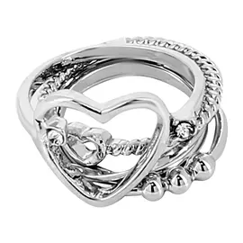 Набор колец LADY PINK MINIMALISM 5 шт