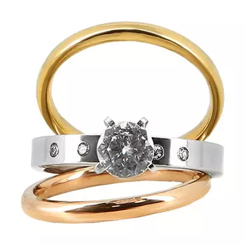 Набор колец LADY PINK MUST HAVE 3 шт