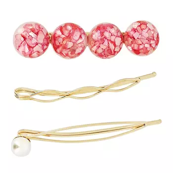 Набор LADY PINK 2 заколки, 2 невидимки