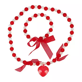 Набор MISS PINKY бусы, браслет