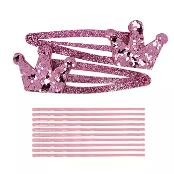 Набор MISS PINKY невидимка 8 шт, заколка 2 шт