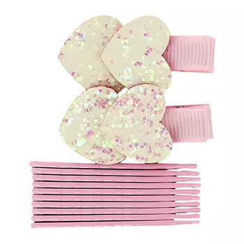 Набор MISS PINKY невидимка 8 шт, заколка 2 шт