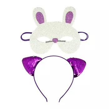 Набор MISS PINKY ободок, маска