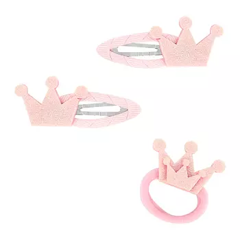 Набор MISS PINKY резинка 1 шт, заколка 2 шт