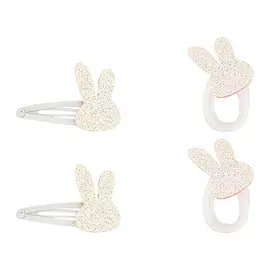 Набор MISS PINKY резинка 2 шт, заколка 2 шт