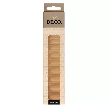 Набор накладных ногтей DE.CO. VELVET cream 24 шт+ клеевые стикеры 24 шт