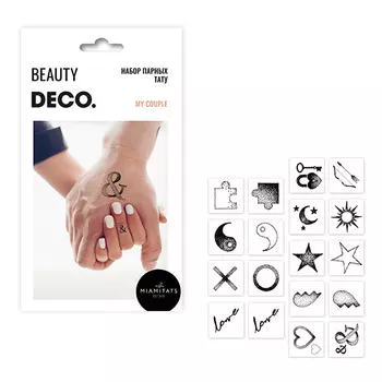 Набор парных татуировок для тела DECO. by Miami tattoos My couple
