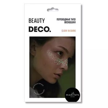 Набор переводных тату-веснушек DECO. by Miami tattoos Glow in Dark