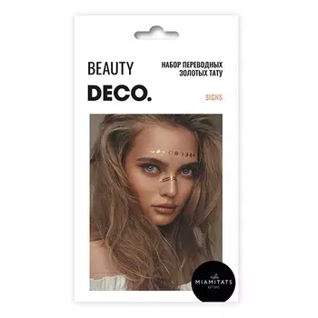 Набор переводных татуировок для тела DECO. GOLDEN STORY by Miami tattoos Signs