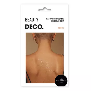 Набор переводных татуировок для тела DECO. GOLDEN STORY by Miami tattoos Words