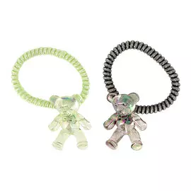 Набор резинок-пружинок LADY PINK декор 2 шт