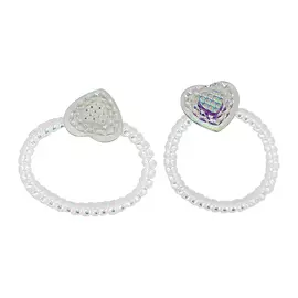 Набор резинок-пружинок LADY PINK декор 2 шт