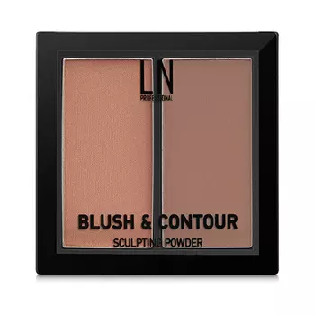 Набор румян для лица LN PROFESSIONAL BLUSH AND CONTOUR румяна и контуринг тон 01