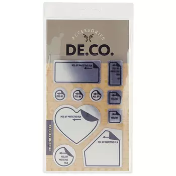 Набор самоклеящихся зеркал DECO. 10 шт