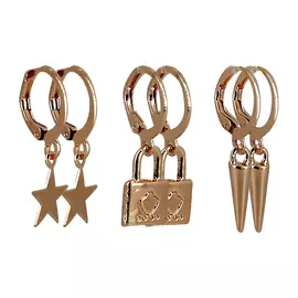 Набор серег LADY PINK MINIMALISM 3 пары