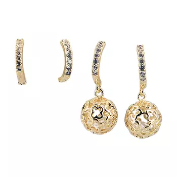 Набор серег LADY PINK MUST HAVE 2 пары