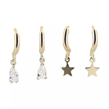 Набор серег LADY PINK MUST HAVE 2 пары