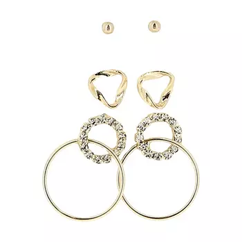 Набор серег LADY PINK MUST HAVE 3 пары