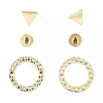 Набор серег LADY PINK MUST HAVE 3 пары