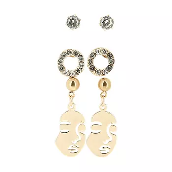 Набор серег LADY PINK MUST HAVE 3 пары