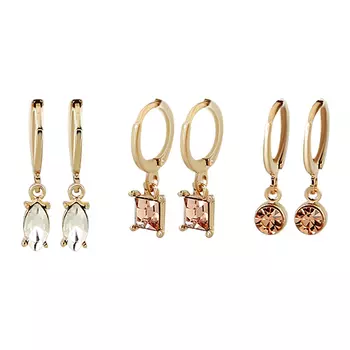 Набор серег LADY PINK MUST HAVE 3 пары