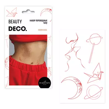 Набор татуировок для тел DECO. BEYCOZ TATTOO by Miami tattoos Moon kiss