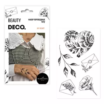 Набор татуировок для тела DECO. BEYCOZ TATTOO by Miami tattoos My heart