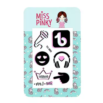 Набор татуировок MISS PINKY светятся в темноте