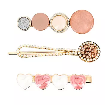 Набор заколок-зажимов LADY PINK decore 3 шт