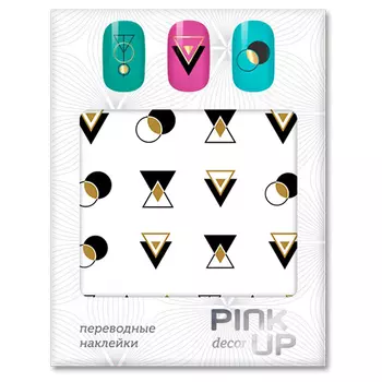 Наклейки для ногтей переводные PINK UP DECOR GEOMETRY тон 584