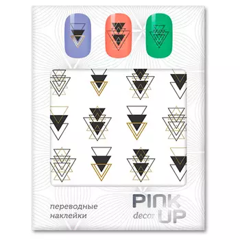 Наклейки для ногтей переводные PINK UP DECOR GEOMETRY тон 585
