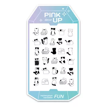 Наклейки для ногтей PINK UP DECOR 2D переводные тон 842